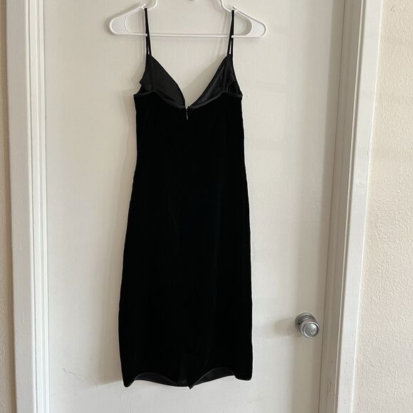 New VTG Black Formal Dress Elegant Wedding Evening Sexy SZ S Tom and Linda Platt - Picture 2 of 12
